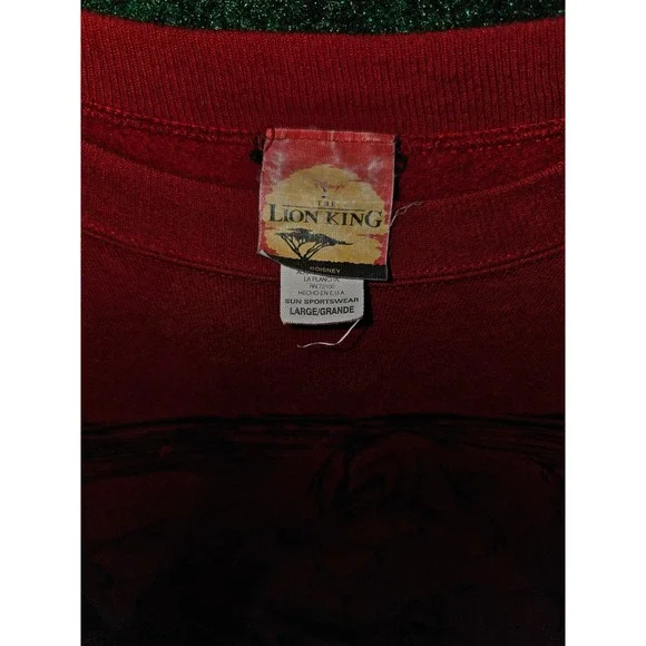 Vintage disney The Lion King crewneckSimba & Nala